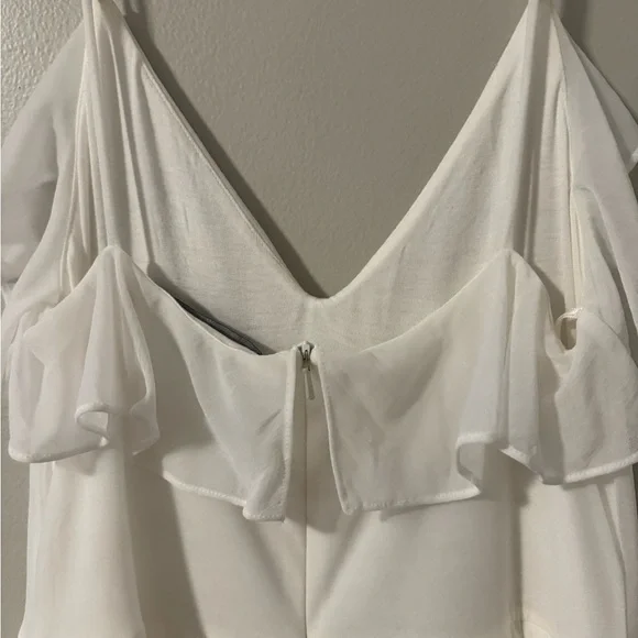 French Connection Adanna Pleated Lace Jersey Dress - Picture 6 of 8